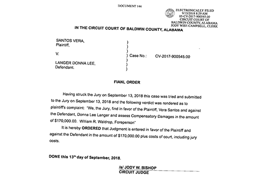 Final order document