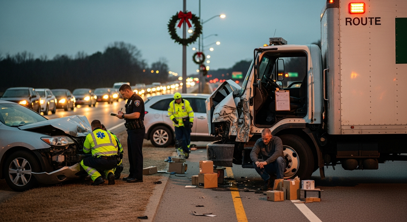 Increased Delivery Truck Accidents in Alabama During the Holidays